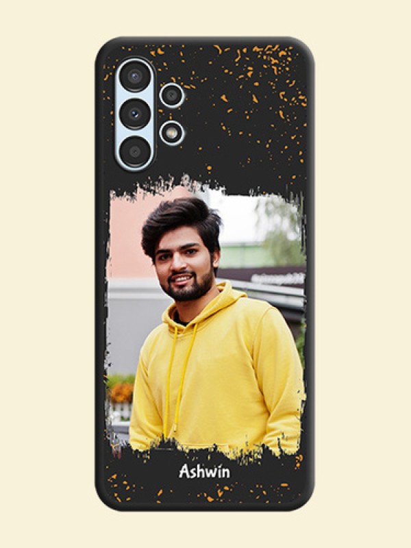 Spray Free Design on Photo on Space Black Soft Matte Phone Cover - Galaxy A13