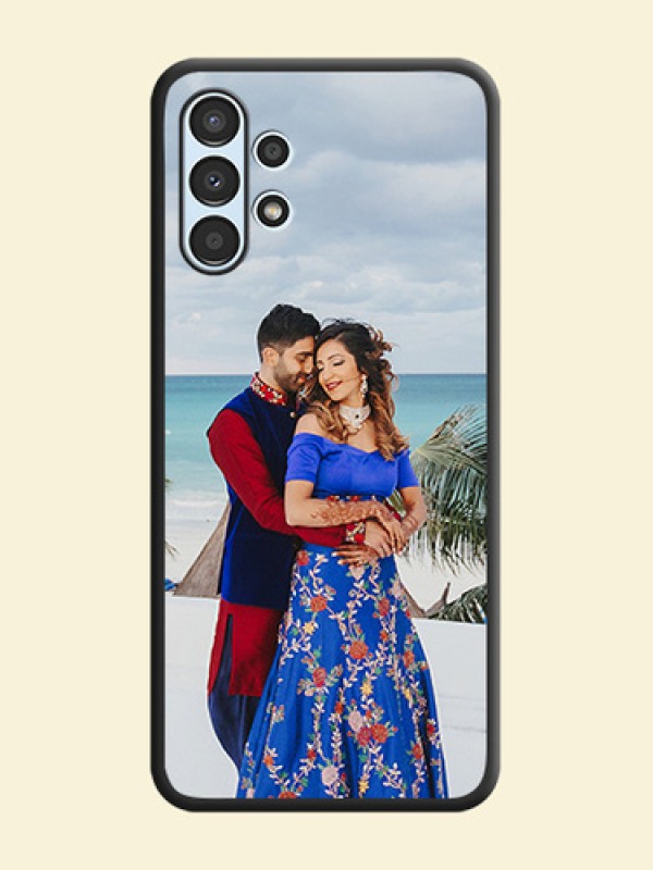 Full Single Pic Upload On Space Black Personalized Soft Matte Phone Covers -Samsung Galaxy A13