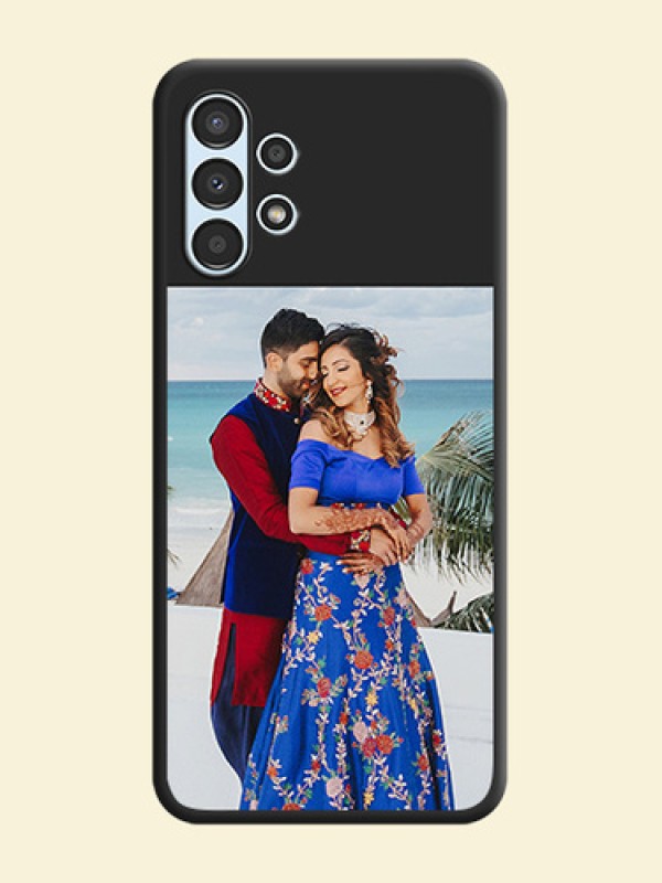 Image Upload With Space Black Color On Custom Soft Matte Mobile Back Cover - Samsung Galaxy A13