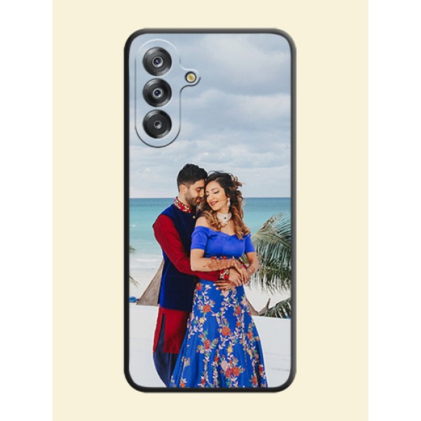 Full Single Pic Upload On Space Black Custom Soft Matte Mobile Back Cover - Samsung Galaxy A26 5G Full Single Pic Upload On Space Black Custom Soft Matte Mobile Back Cover - Samsung Galaxy A26 5G
