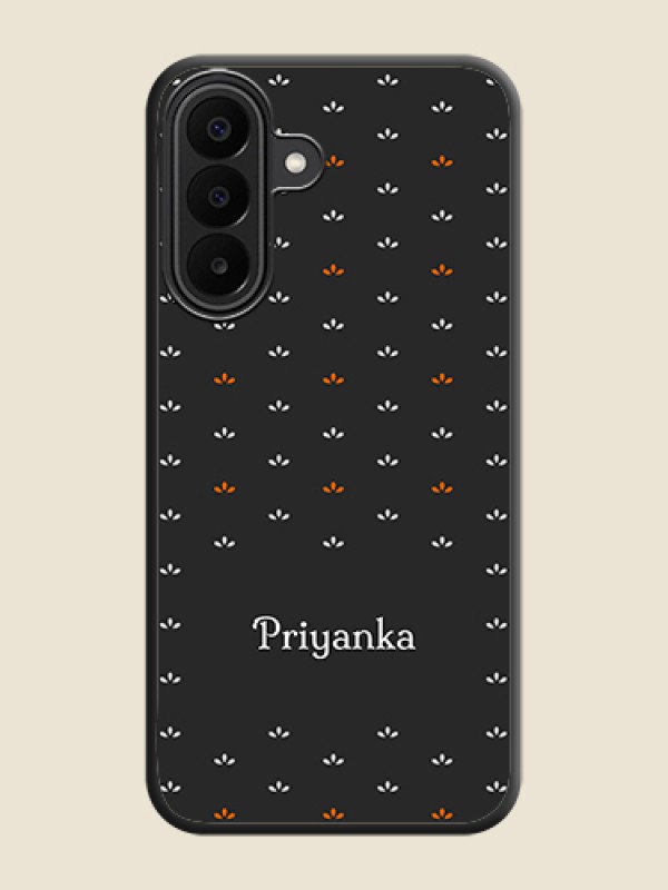 Simple Pattern With Custom Text On Space Black Custom Soft Matte Mobile Back Cover - Samsung Galaxy A27 5G
