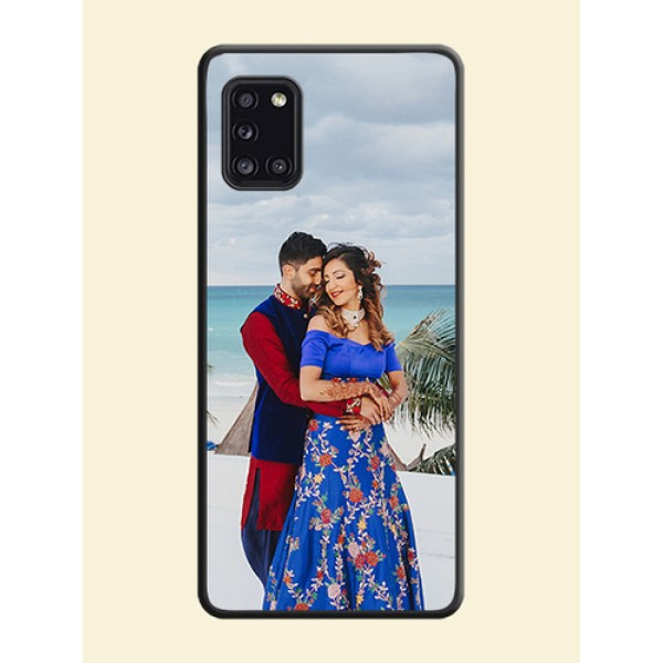 Full Single Pic Upload On Space Black Personalized Soft Matte Phone Covers -Samsung Galaxy A31