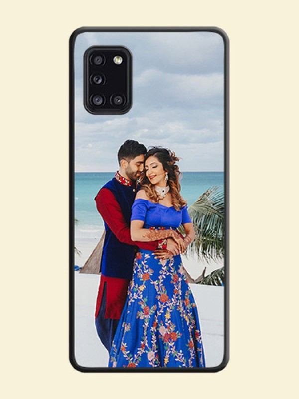 Full Single Pic Upload On Space Black Personalized Soft Matte Phone Covers -Samsung Galaxy A31