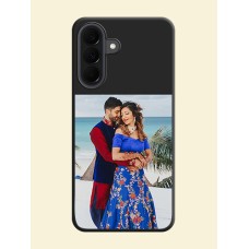 Image Upload With Space Black Color On Custom Soft Matte Mobile Back Cover - Samsung Galaxy A37 5G