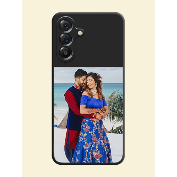 Image Upload With Space Black Color On Custom Soft Matte Mobile Back Cover - Samsung Galaxy A56 5G Image Upload With Space Black Color On Custom Soft Matte Mobile Back Cover - Samsung Galaxy A56 5G