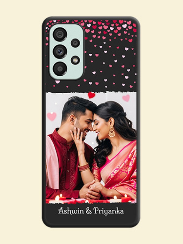 Fall in Love with Your Partner  on Photo on Space Black Soft Matte Phone Cover - Galaxy A73 5G