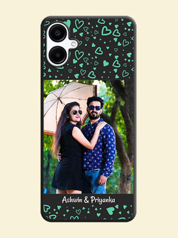 Sea Green Indefinite Love Pattern on Photo On Space Black Custom Soft Matte Mobile Back Cover - Galaxy F06