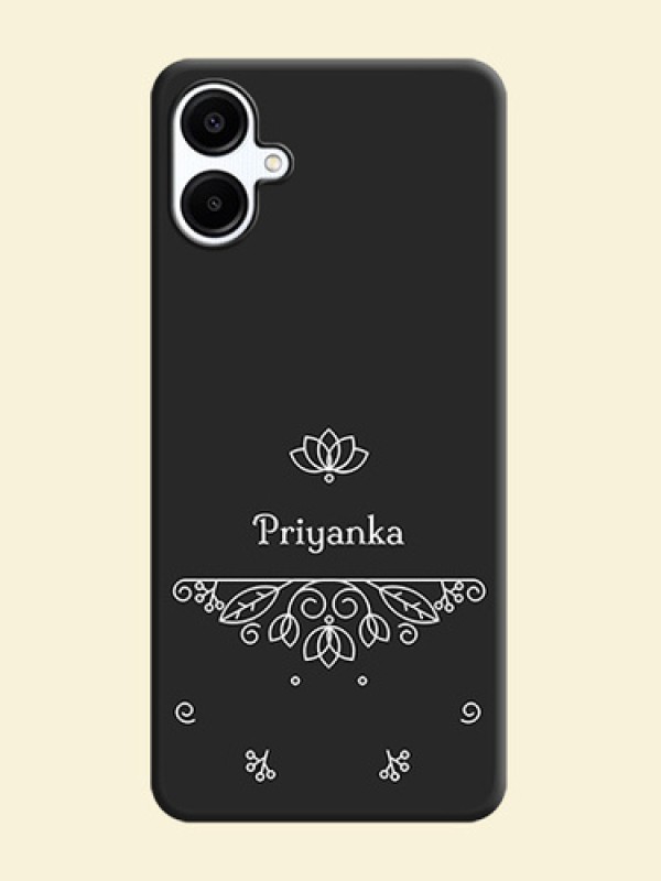 Lotus Garden Custom Text On Space Black Custom Soft Matte Mobile Back Cover - Galaxy F06