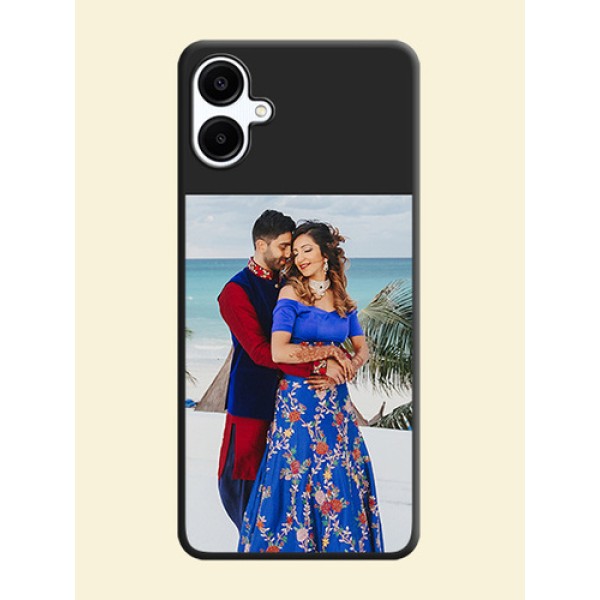 Image Upload With Space Black Color On Custom Soft Matte Mobile Back Cover - Samsung Galaxy F06 Image Upload With Space Black Color On Custom Soft Matte Mobile Back Cover - Samsung Galaxy F06