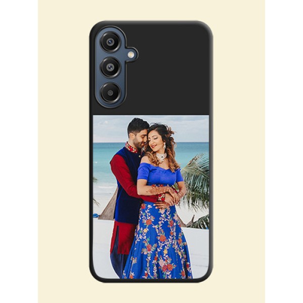 Image Upload With Space Black Color On Custom Soft Matte Mobile Back Cover - Samsung Galaxy F16 5G Image Upload With Space Black Color On Custom Soft Matte Mobile Back Cover - Samsung Galaxy F16 5G