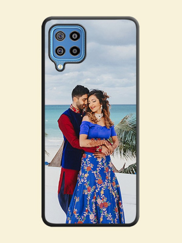 Full Single Pic Upload On Space Black Personalized Soft Matte Phone Covers -Samsung Galaxy F22