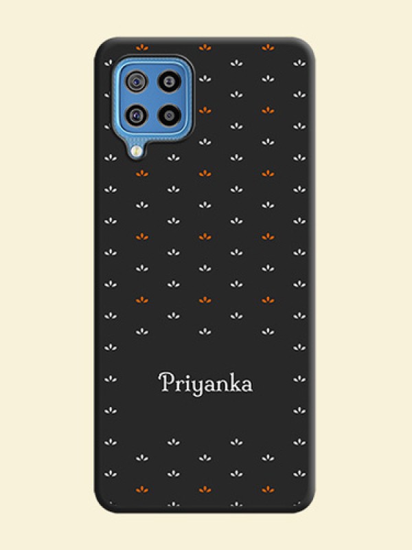 Simple Pattern With Custom Text On Space Black Personalized Soft Matte Phone Covers -Samsung Galaxy F22