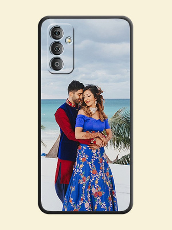 Full Single Pic Upload On Space Black Personalized Soft Matte Phone Covers -Samsung Galaxy F23