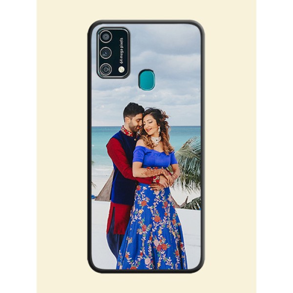 Full Single Pic Upload On Space Black Personalized Soft Matte Phone Covers -Samsung Galaxy F41