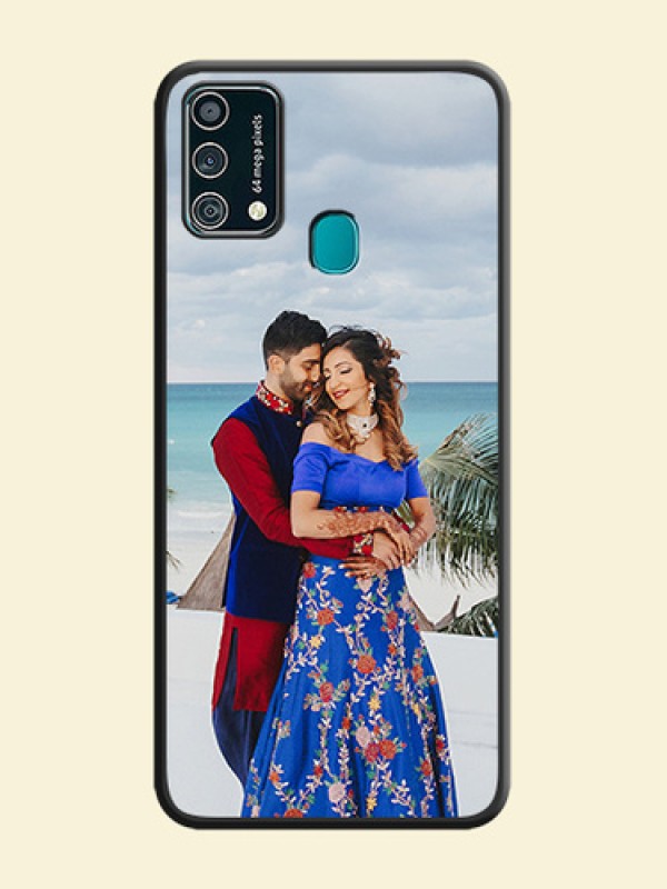 Full Single Pic Upload On Space Black Personalized Soft Matte Phone Covers -Samsung Galaxy F41
