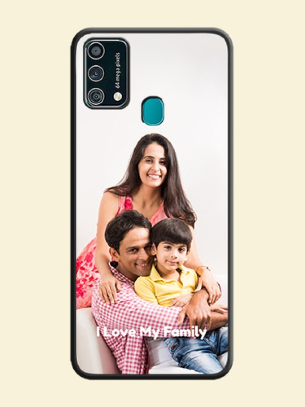Full Single Pic Upload With Text On Space Black Personalized Soft Matte Phone Covers -Samsung Galaxy F41