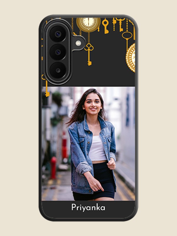 Decorative Design with Text On Space Black Custom Soft Matte Mobile Back Cover - Samsung Galaxy F70 Pro 5G