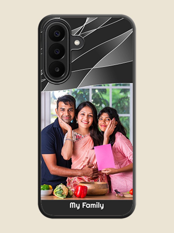 Mixed Wave Lines on Photo On Space Black Custom Soft Matte Mobile Back Cover - Samsung Galaxy F70 Pro 5G