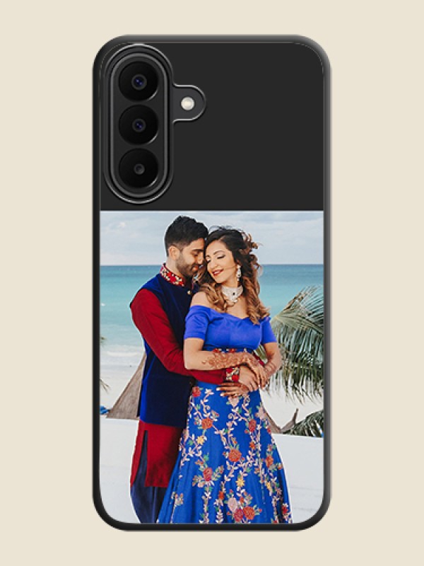 Image Upload With Space Black Color On Custom Soft Matte Mobile Back Cover - Samsung Galaxy F70 Pro 5G