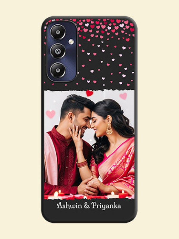 Fall in Love with Your Partner - Photo on Space Black Soft Matte Phone Cover - Galaxy M14 4G