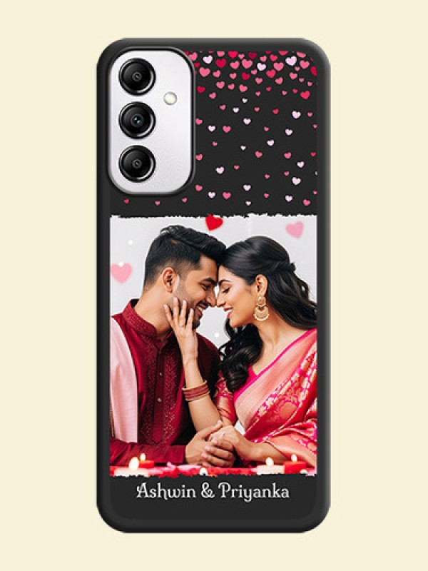 Fall in Love with Your Partner  on Photo on Space Black Soft Matte Phone Cover - Galaxy M14 5G