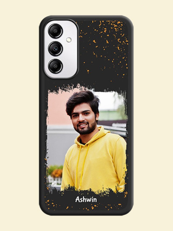 Spray Free Design on Photo on Space Black Soft Matte Phone Cover - Galaxy M14 5G