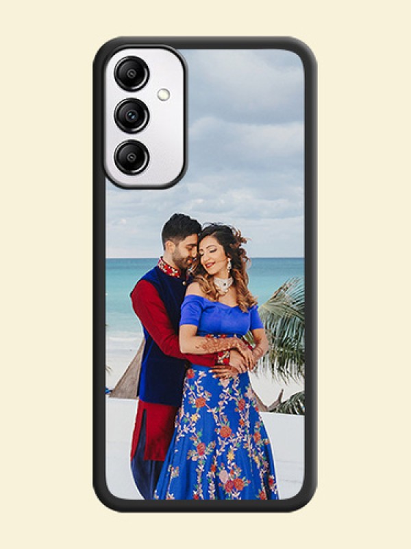 Full Single Pic Upload On Space Black Personalized Soft Matte Phone Covers -Samsung Galaxy M14 5G