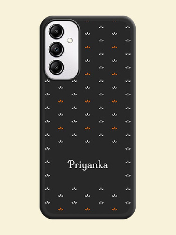Simple Pattern With Custom Text On Space Black Personalized Soft Matte Phone Covers -Samsung Galaxy M14 5G