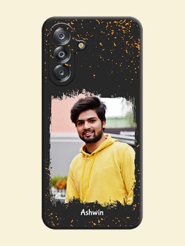 Spray Free Design on Photo On Space Black Custom Soft Matte Mobile Back Cover - Samsung Galaxy M17 5G