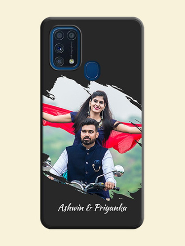 Grunge Brush Strokes - Photo on Space Black Soft Matte Back Cover - Galaxy M31