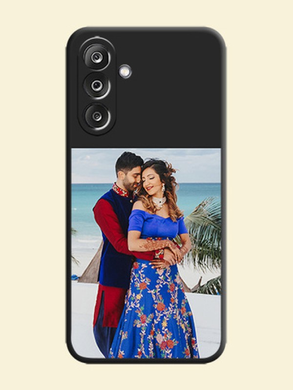 Image Upload With Space Black Color On Custom Soft Matte Mobile Back Cover - Samsung Galaxy M36 5G
