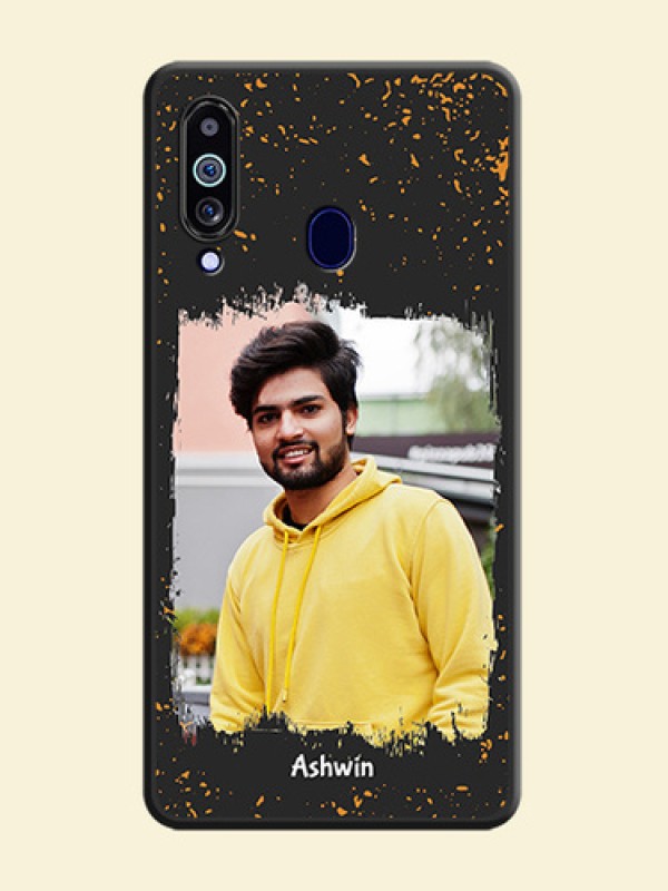 Spray Free Design on Photo on Space Black Soft Matte Phone Cover - Galaxy M40