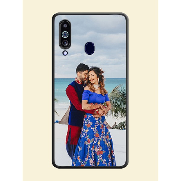 Full Single Pic Upload On Space Black Personalized Soft Matte Phone Covers -Samsung Galaxy M40