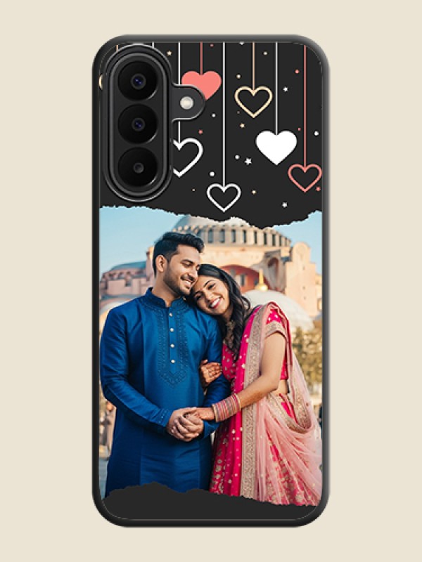 Love Hangings with Splash Wave Picture On Space Black Custom Soft Matte Mobile Back Cover - Samsung Galaxy M47 5G