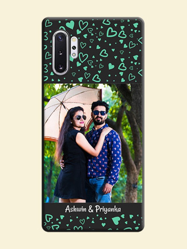 Sea Green Indefinite Love Pattern - Photo on Space Black Soft Matte Mobile Cover - Galaxy Note 10 Plus