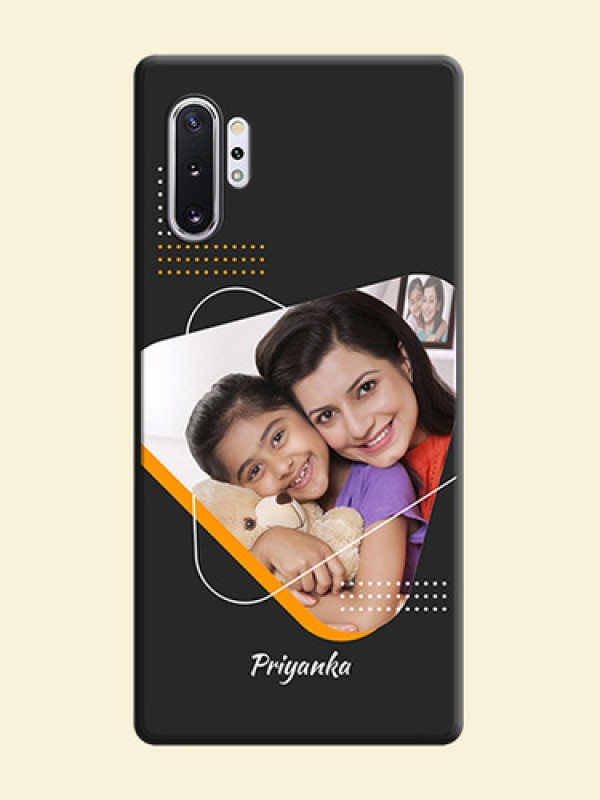 Yellow Triangle - Photo on Space Black Soft Matte Phone Cover - Galaxy Note 10 Plus