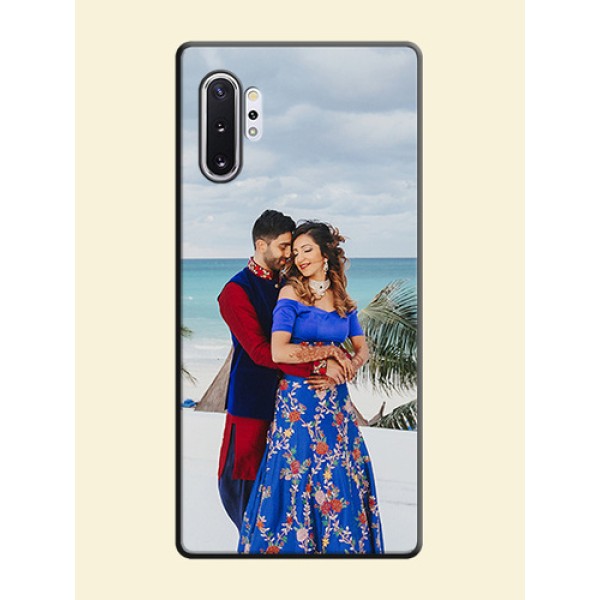 Full Single Pic Upload On Space Black Personalized Soft Matte Phone Covers -Samsung Galaxy Note 10 Plus