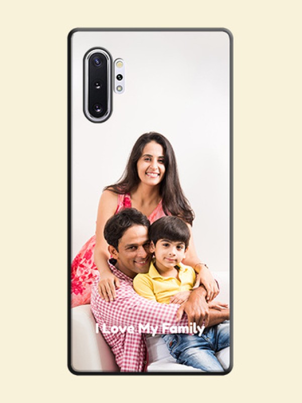 Full Single Pic Upload With Text On Space Black Personalized Soft Matte Phone Covers -Samsung Galaxy Note 10 Plus