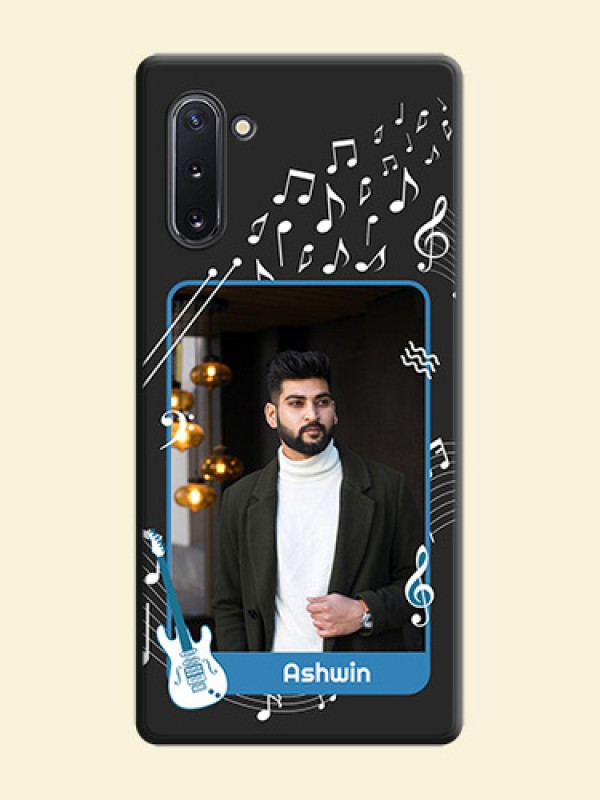 Musical Theme Design with Text - Photo on Space Black Soft Matte Mobile Case - Galaxy Note 10