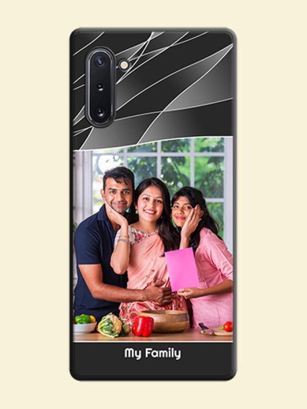 Mixed Wave Lines - Photo on Space Black Soft Matte Mobile Cover - Galaxy Note 10