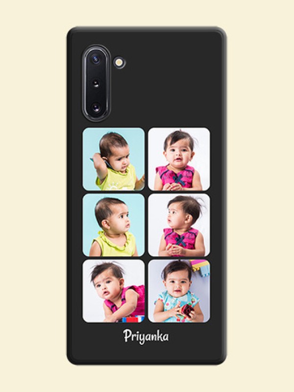Floral Art with 6 Image Holder - Photo on Space Black Soft Matte Mobile Case - Galaxy Note 10