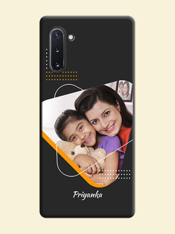 Yellow Triangle - Photo on Space Black Soft Matte Phone Cover - Galaxy Note 10