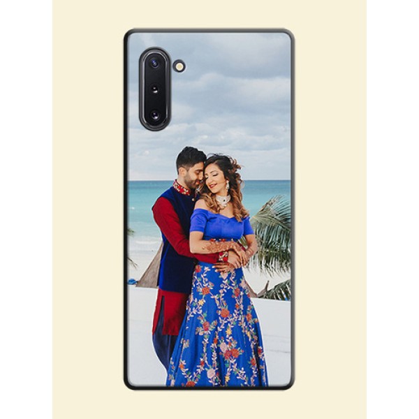 Full Single Pic Upload On Space Black Personalized Soft Matte Phone Covers -Samsung Galaxy Note 10
