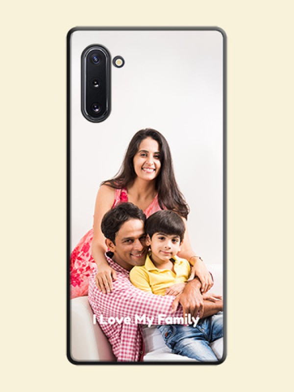 Full Single Pic Upload With Text On Space Black Personalized Soft Matte Phone Covers -Samsung Galaxy Note 10