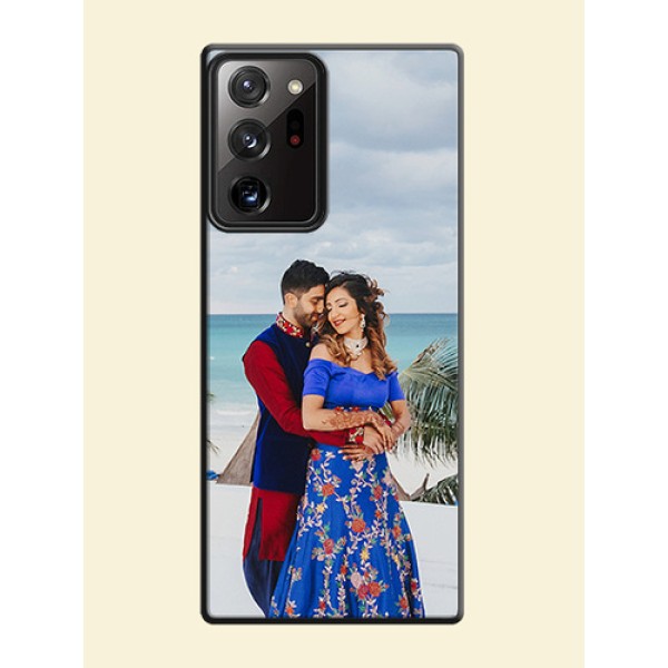 Full Single Pic Upload On Space Black Personalized Soft Matte Phone Covers -Samsung Galaxy Note 20 Ultra