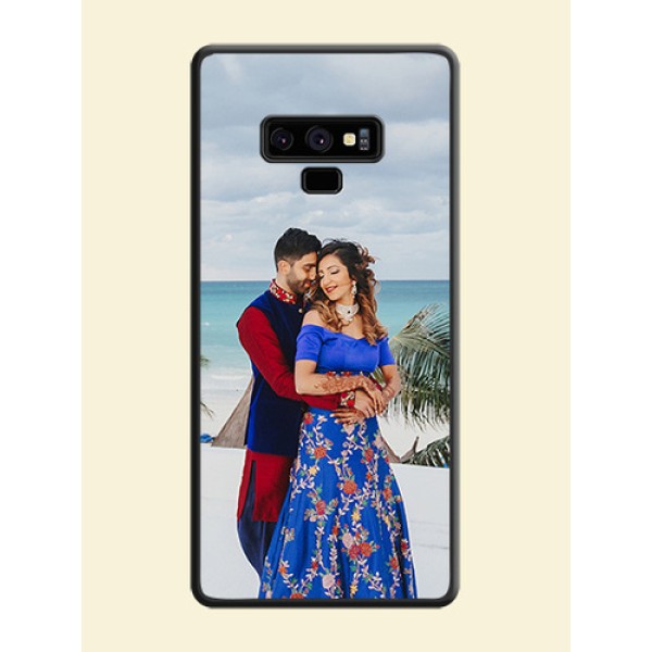 Full Single Pic Upload On Space Black Personalized Soft Matte Phone Covers -Samsung Galaxy Note 9