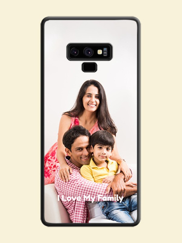 Full Single Pic Upload With Text On Space Black Personalized Soft Matte Phone Covers -Samsung Galaxy Note 9