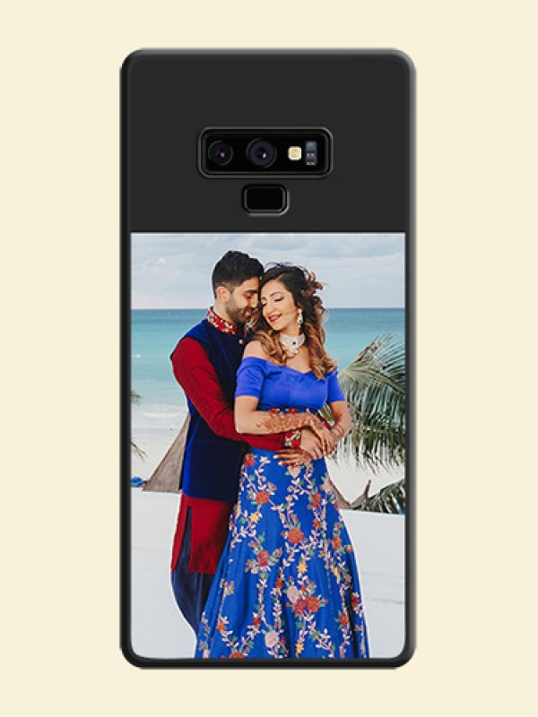 Image Upload With Space Black Color On Custom Soft Matte Mobile Back Cover - Samsung Galaxy Note 9