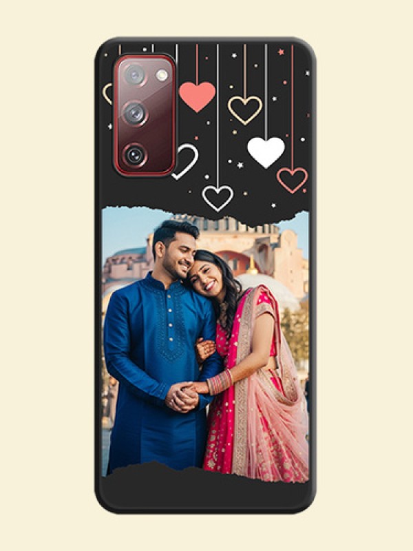Love Hangings with Splash Wave Picture on Space Black Custom Soft Matte Phone Back Cover - Galaxy S20 FE 5G