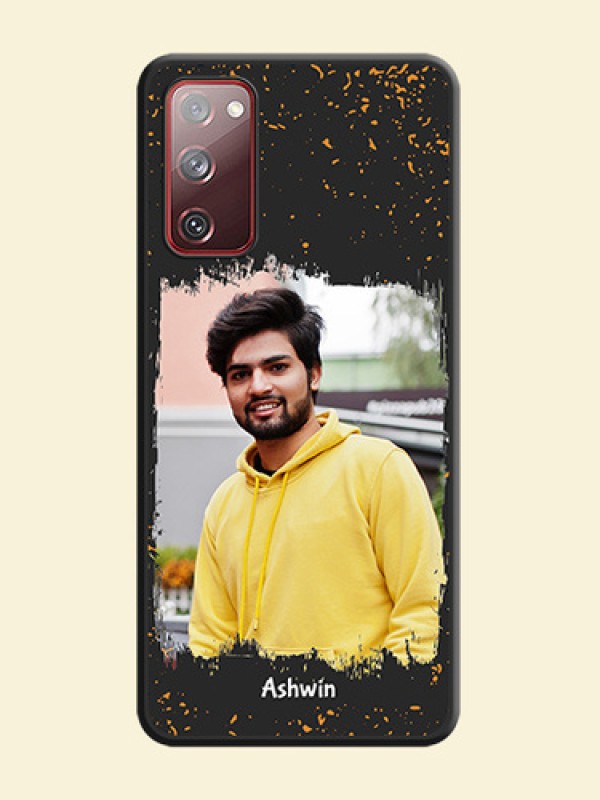 Spray Free Design on Photo on Space Black Soft Matte Phone Cover - Galaxy S20 FE 5G